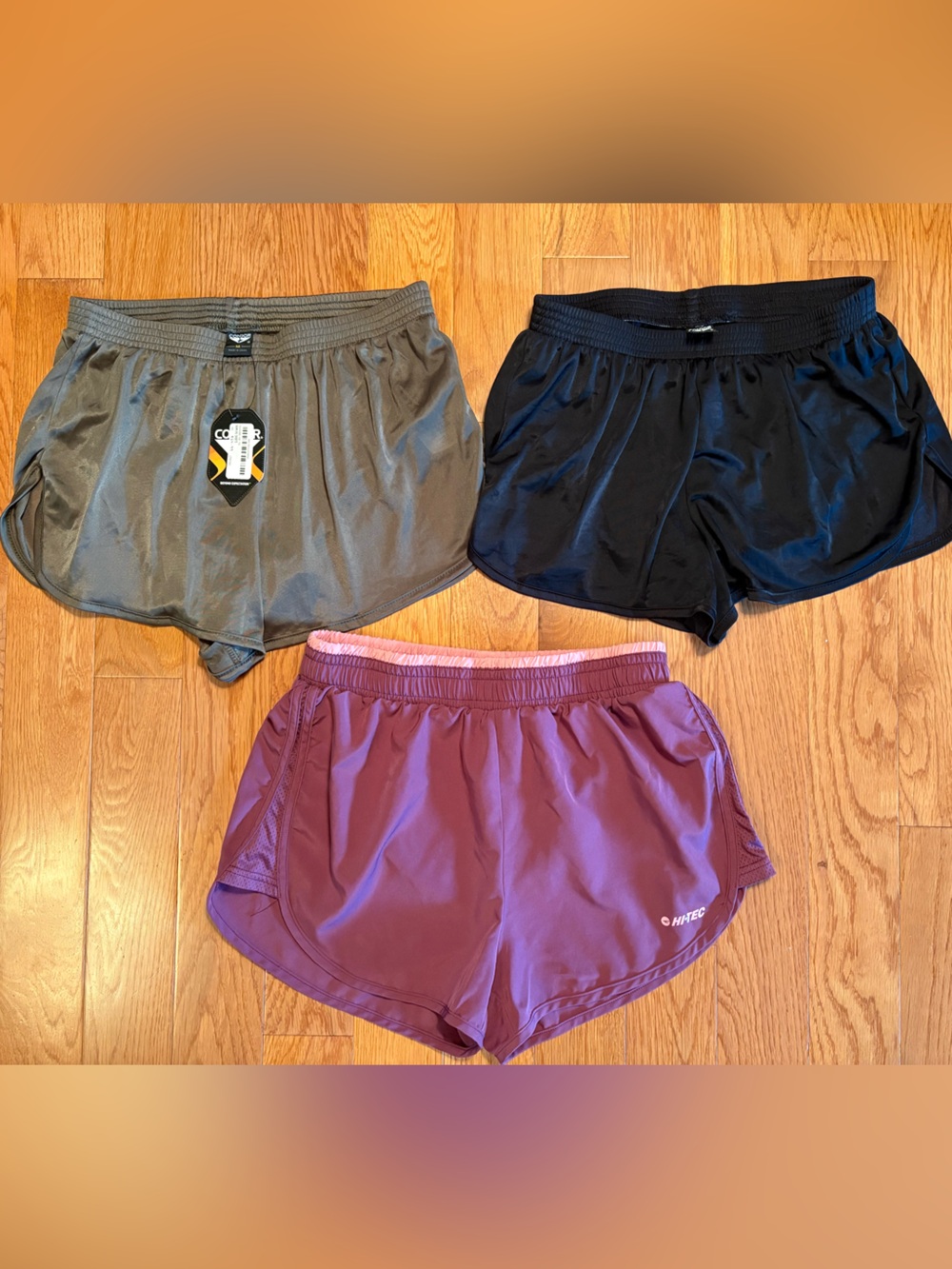 Lot of 3 Women's Athletic Running Shorts - Size Medium - Hi-Tec & Condor